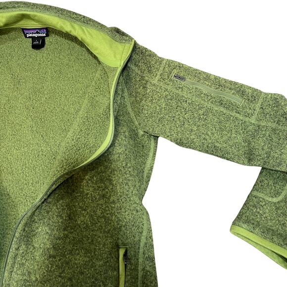 Patagonia Women's Better Sweater Fleece Jacket Full Zip Green Sz L - Picture 4 of 8